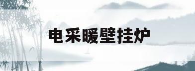 电采暖壁挂炉(电采暖壁挂炉和燃气壁挂炉哪个好)