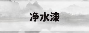 净水漆(净水漆和乳胶漆哪个刷墙好)
