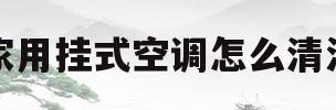 家用挂式空调怎么清洗(家用挂式空调怎么清洗视频教程)