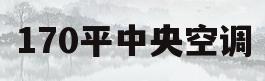 170平中央空调(170平中央空调大概多少钱)