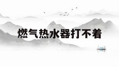 燃气热水器打不着(林内燃气热水器打不着)
