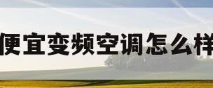 便宜变频空调怎么样(变频空调便宜的和贵的区别)