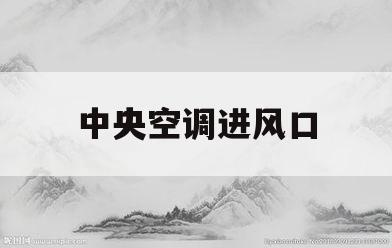 中央空调进风口(中央空调进风口怎么拆下来视频)