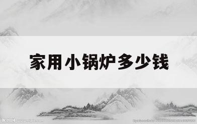 家用小锅炉多少钱(家庭小锅炉多少钱)