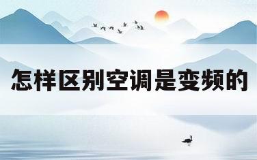 怎样区别空调是变频的(变频空调和定频空调的区别是什么)