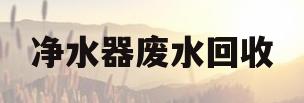 净水器废水回收(净水器废水回收桶制作)