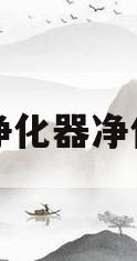 空气净化器净化速度(空气净化器多少是正常值)