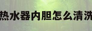热水器内胆怎么清洗(燃气热水器怎么清理水垢)