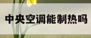 中央空调能制热吗(中央空调怎么调制冷)