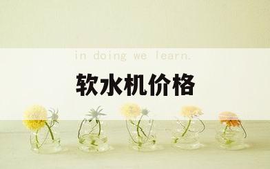 软水机价格(软水机价格多少钱一台)
