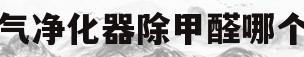 空气净化器除甲醛哪个好(空气净化器除甲醛哪个品牌最好)