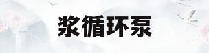 浆循环泵(浆液循环泵出力不足的原因)
