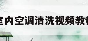室内空调清洗视频教程(清洗空调室内机用什么清洗)