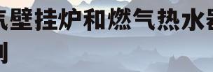 燃气壁挂炉和燃气热水器的区别(燃气壁挂炉和燃气热水器的区别是什么)