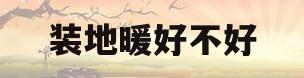装地暖好不好(装修装地暖好不好)