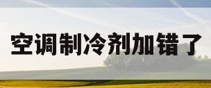 空调制冷剂加错了(空调加制冷剂的操作方法)