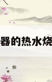 热水器的热水烧开水(热水器的热水烧开水不热)