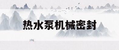 热水泵机械密封(热水泵机械密封24)