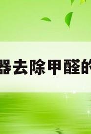 净化器去除甲醛的原理(净化器去除甲醛的原理是什么)