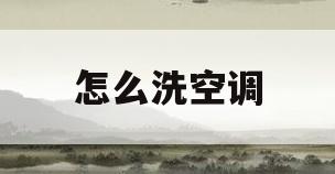 怎么洗空调(自己在家怎么洗空调)
