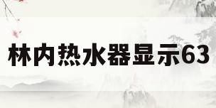 林内热水器显示63(林内热水器老是跳11没热水)
