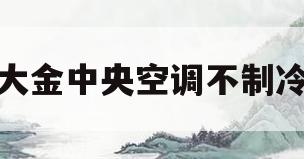 大金中央空调不制冷(大金中央空调不制冷只有风是什么原因)