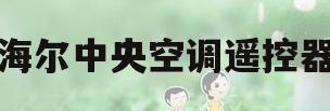 海尔中央空调遥控器(海尔中央空调遥控器手机版)
