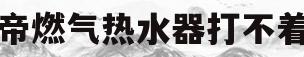 华帝燃气热水器打不着火(华帝燃气热水器不打火是怎么回事)