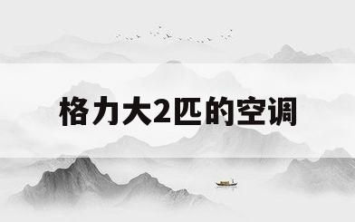 格力大2匹的空调(格力大2匹的空调多少瓦)