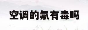空调的氟有毒吗(空调的氟有味道吗)