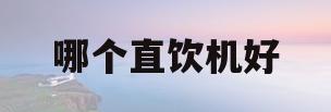 哪个直饮机好(直饮机性价比高的)