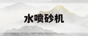 水喷砂机(水喷砂机原理结构图)
