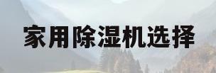 家用除湿机选择(家用除湿机选购指南)