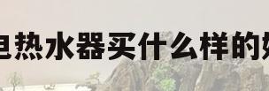 电热水器买什么样的好(电热水器买什么样的好用)
