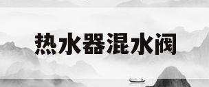 热水器混水阀(热水器混水阀漏水怎么修理)
