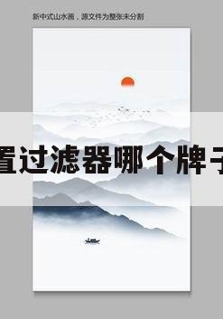 前置过滤器哪个牌子好(口碑最好的净水器十大排名)