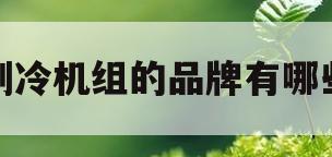制冷机组的品牌有哪些(制冷机组的品牌有哪些名称)