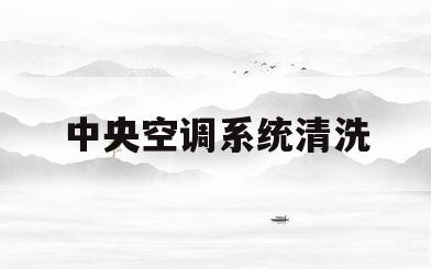 中央空调系统清洗(中央空调系统清洗消毒流程)