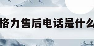 格力售后电话是什么(格力的售后电话号码查询)