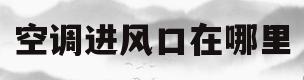 空调进风口在哪里(领动空调进风口在哪里)