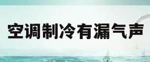 空调制冷有漏气声(空调制冷有漏气声正常吗)
