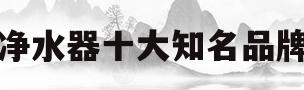 净水器十大知名品牌(净水器十大知名品牌有哪些)