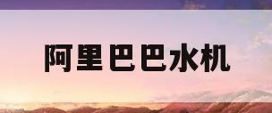 阿里巴巴水机(阿里巴巴水深吗)