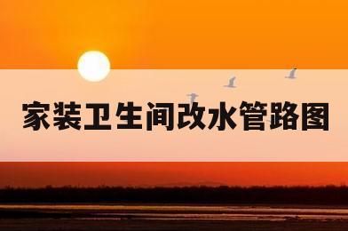 家装卫生间改水管路图(改卫生间水管大概需要多少钱)