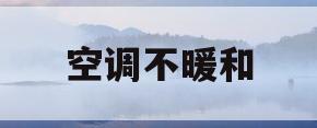 空调不暖和(空调不暖和什么原因 怎么解决)