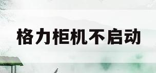 格力柜机不启动(格力柜机不启动,显示屏不显示)