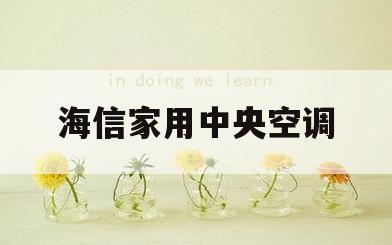 海信家用中央空调(海信家用中央空调荣耀家)