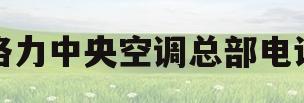 格力中央空调总部电话(格力中央空调厂家总部电话)