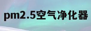 pm2.5空气净化器(pm25空气质量检测仪)