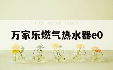 万家乐燃气热水器e0(万家乐燃气热水器E0故障代码)